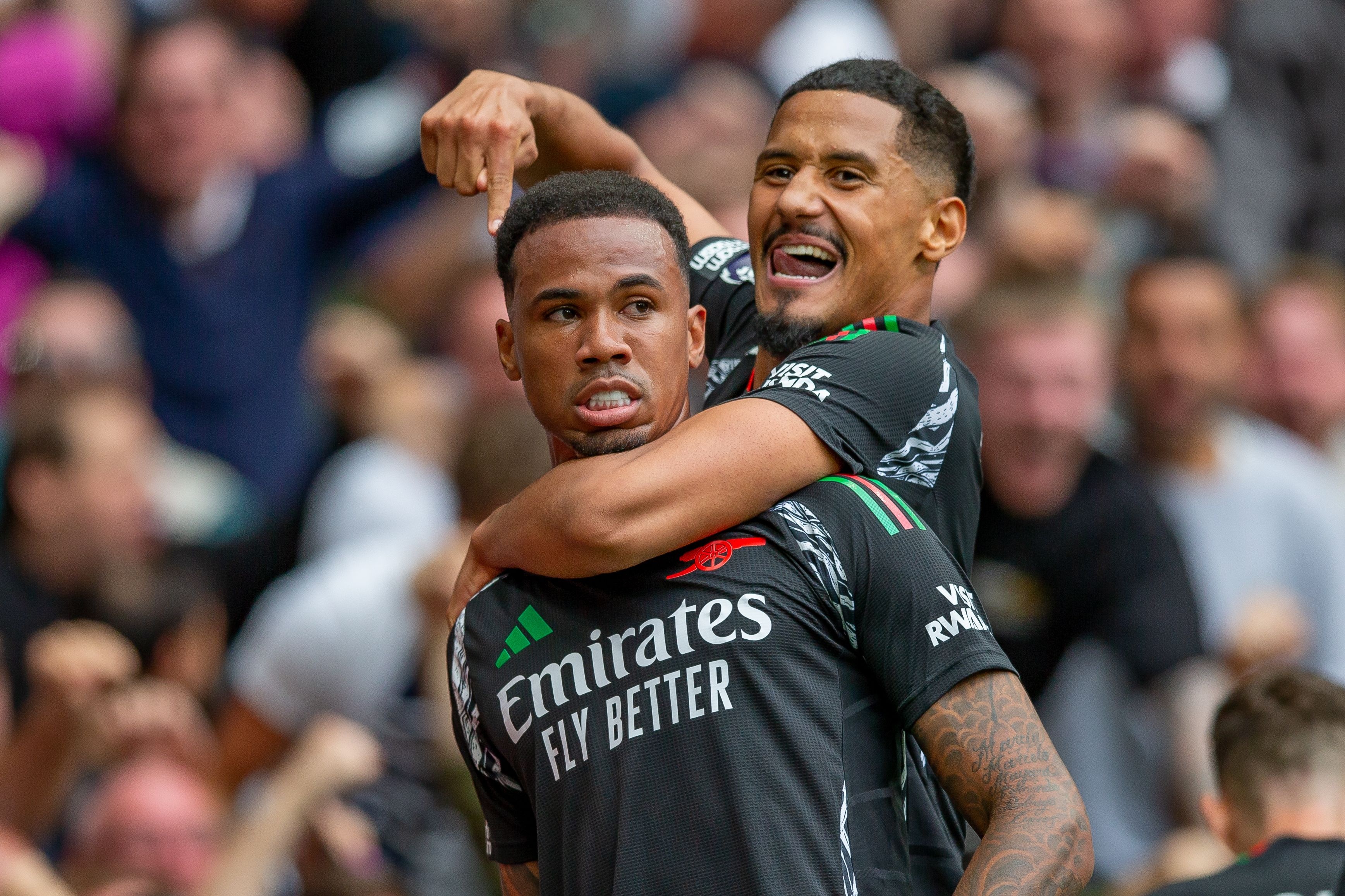 开云体育官方app下载-邮报：萨利巴与加布已成为欧洲最全能中卫组合，是阿森纳冲冠基石